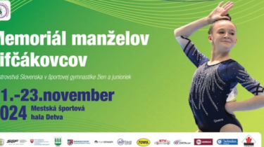 Pozvánka na Medzinárodné majstrovstvá Slovenska v športovej gymnastike žien 2024 a Memoriál manželov Žifčákovcov