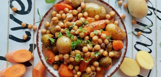 glazúrovaná zelenina, grilovaná zelenina, FIT recepty, cícer